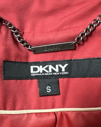 DKNY Donna Karen, New York Rain jacket / Trench Women’s Small dark red - Picture 6 of 7
