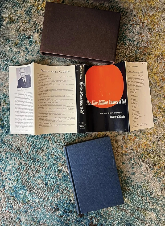 Nine Billion Names of God Arthur C. Clarke HC Stated 1st Edition Book, Slipcase - Image 2 of 4