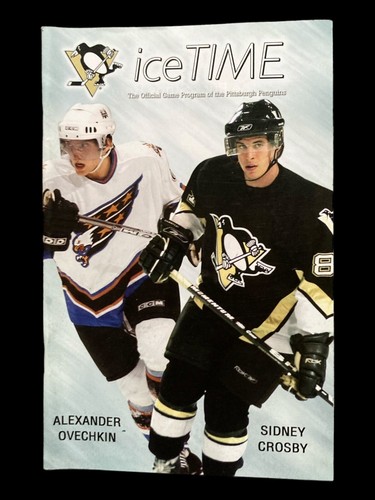 Nov 22 2005 Pittsburgh Penguins NHL Ice Time Program Crosby Vs Ovechkin 1st Game - Bild 1 von 5