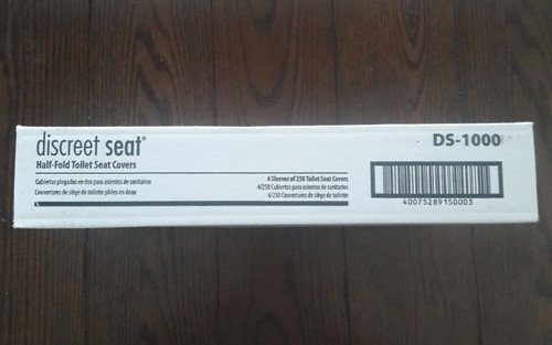 1,000 Disposable Sanitary Paper Toilet Seat Covers Discreet Seat - Picture 4 of 5