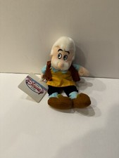 Disney Plush Toy - Disney Store Geppetto Mini Bean Bag 8" with Tags