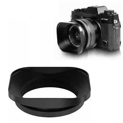 Square Metal Camera Lens Hood Universal Retro Reduce Light for Fujifilm Leica