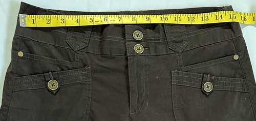 Women's Style & Co. Brown Stretch Cropped Capri Pants Size 4 - Picture 3 of 8
