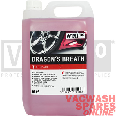  VALETPRO DRAGONS ATEMSCHEIBENREINIGER 5 LITER EISEN X SCHADSTOFF FALLOUT ENTFERNER