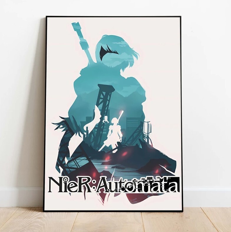 Nier: Automata Poster, Wall Art & Home Decor, Video Game Poster Gift-image