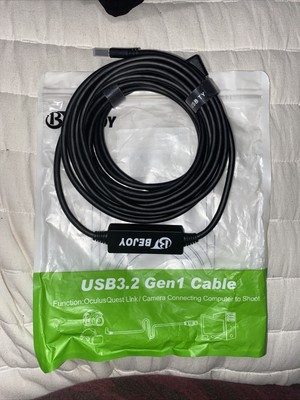 USB 3.2 Gen 1 Cable Oculus Quest Link/Camera Connecting Computer to Shoot 16FT 