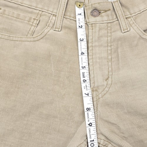 Levis 514 Pants Mens 31x30 Corduroy Beige Slim Straight Leg White Tab Chino - Picture 11 of 23