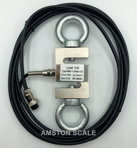 NEW 100 LB S-TYPE LOAD CELL & LCD INDICATOR HANGING CRANE SCALE TENSION LIFTING - Picture 4 of 24