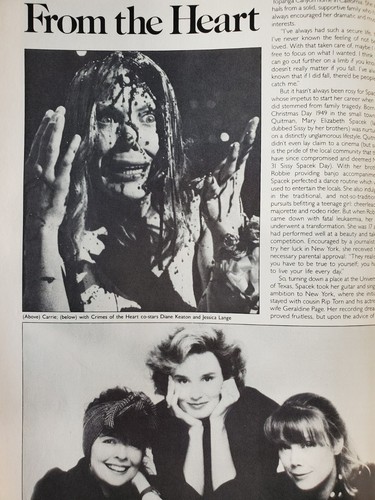 PHOTOPLAY JUNE 1987 JULIE ANDREWS, SISSY SPACEK, TOM BERENGER, BURT REYNOLDS - Picture 8 of 11