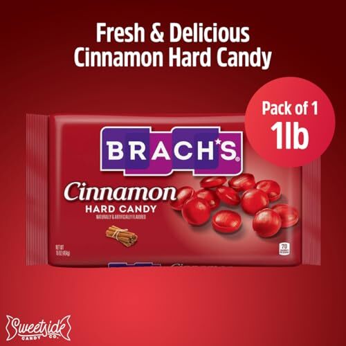 Brach’s Cinnamon Hard Candy Individually Wrapped Bulk Cinnamon Discs 1