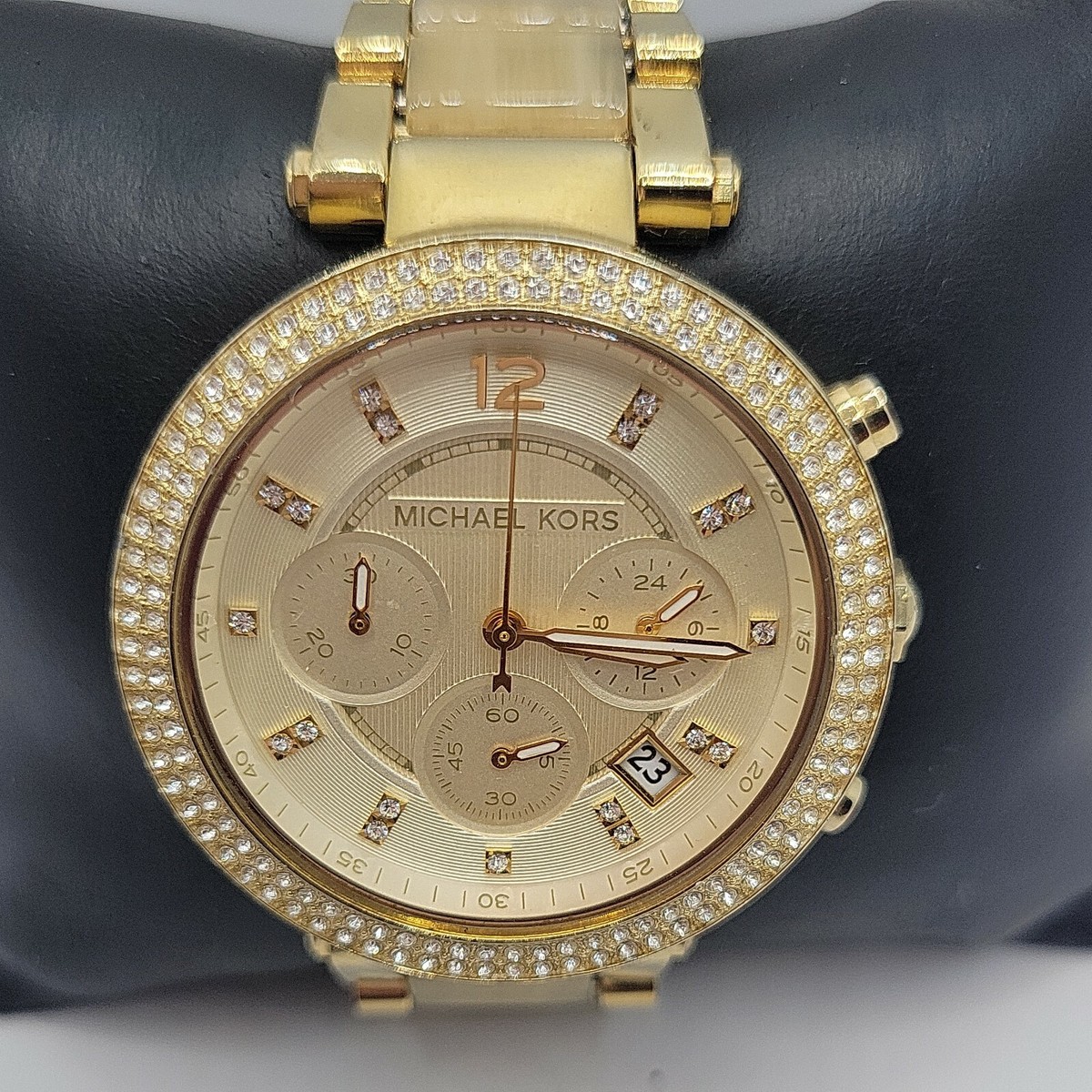 Michael Kors Parker MK5632 Women StainlessSteel Pave Crystal Quartz Watch BC742 Michael Kors Ladies Watch Parker MK5632 | Watches Prime main image 3
