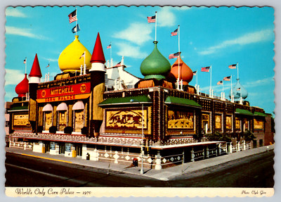 Mitchell South Dakota World's Only Corn Palace 1970 Postcard