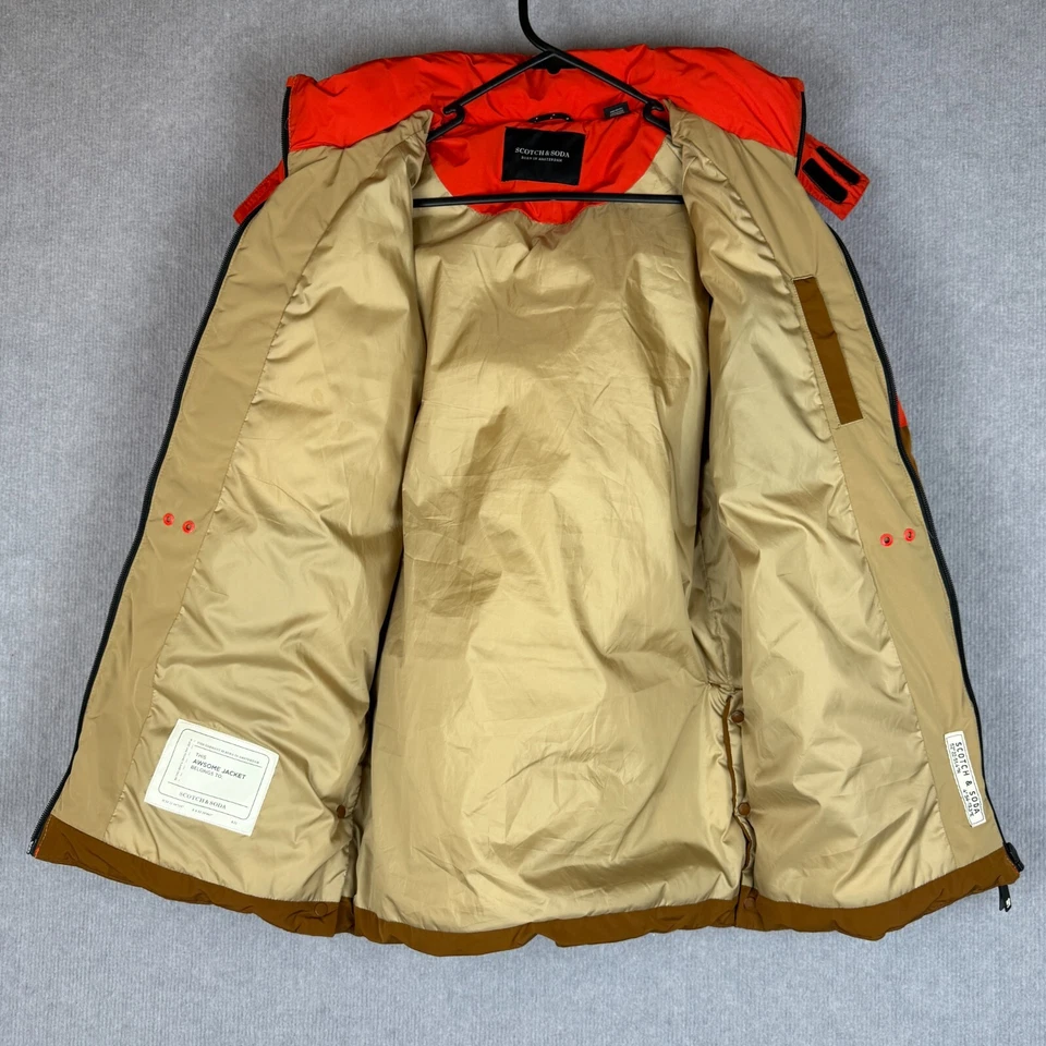 Scotch & Soda Jacket Kids Unisex Medium Water Repellent Colour Block Puffer NWOT - Image 4 of 4