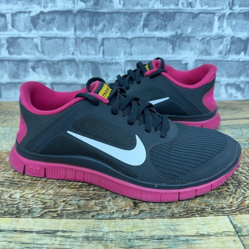 Nike Free 4.0 V3 Livestrong Gray Pink Running Shoes 586296-006 Womens Size 7 - Picture 2 of 11