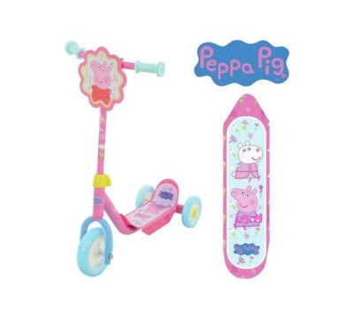 Pink Peppa Pig First Tri Scooter Push Outdoor Ride Kinder Jungen Mädchen Kinder Spiel