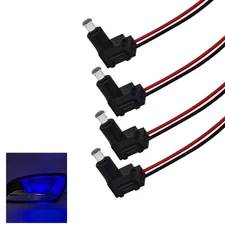 4pcs Blue 12V Input 0.2W Small Size Fiber Optic Illuminator For Car Using