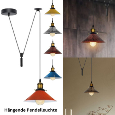 Retro Hängelampe Vintage Deckenlampe Industrial Pendelleuchte Lampe 240V