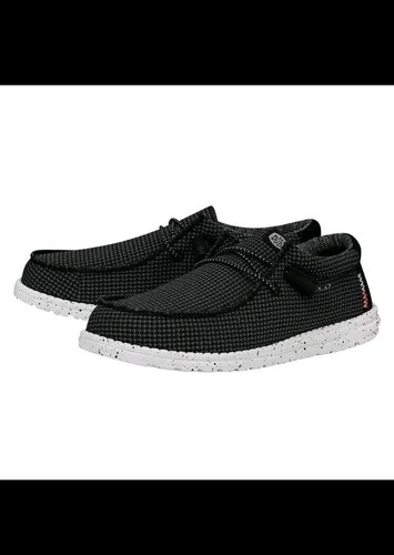 Wally Sport Mesh - Black White Men's Size 12 - Picture 2 of 4