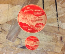 Manitou Springs Mt Manitou Railway Vintage Colorado Decal Sticker 3-1/2" 2 For 1