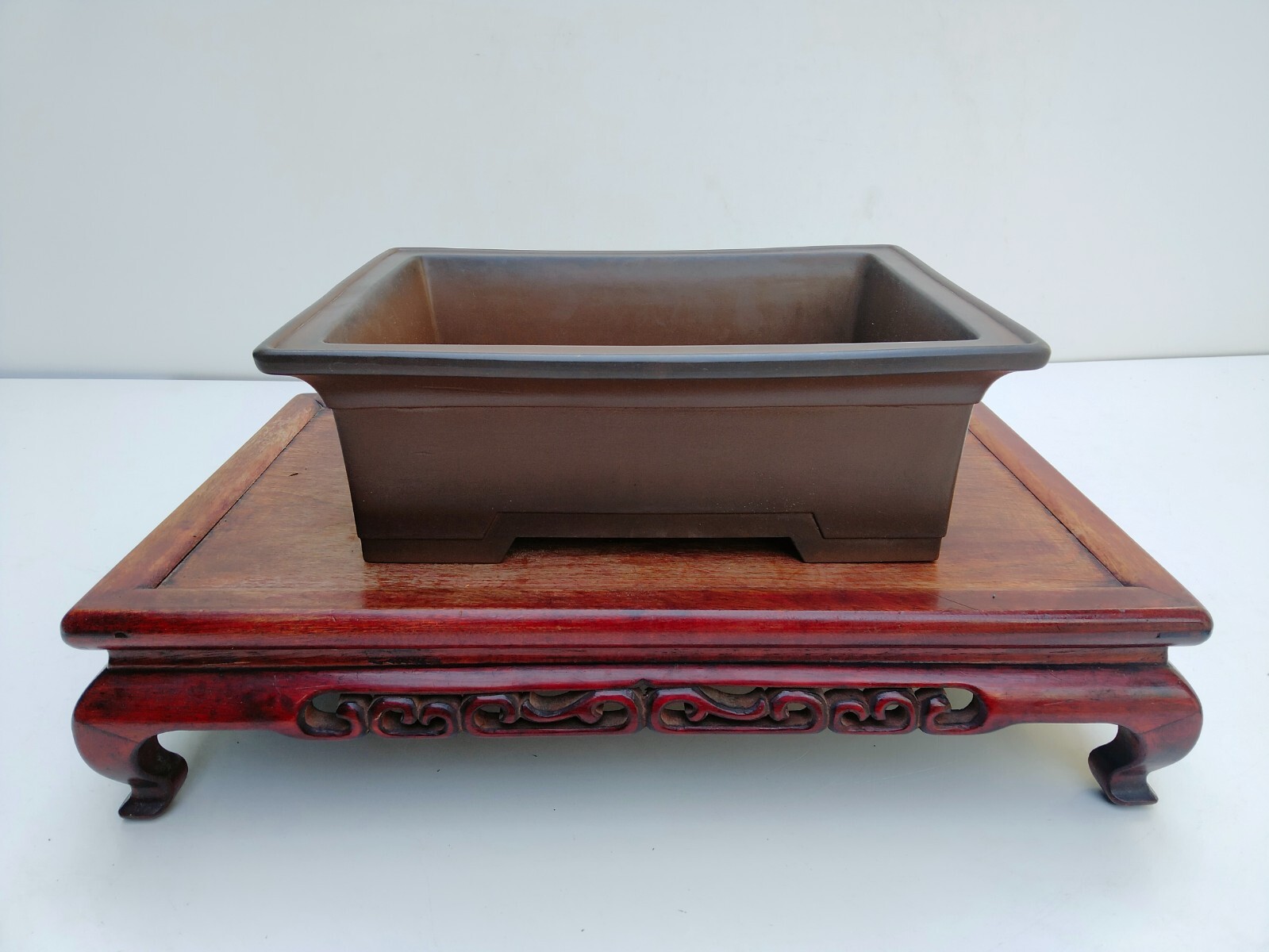 Unglazed Rectangular Bonsai Tree Pot 31.8 cm Wide 12.5 Inches