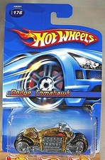 2005 Hot Wheels Collector #176 DODGE TOMAHAWK Gold Variation w/Gold Rim Wheels