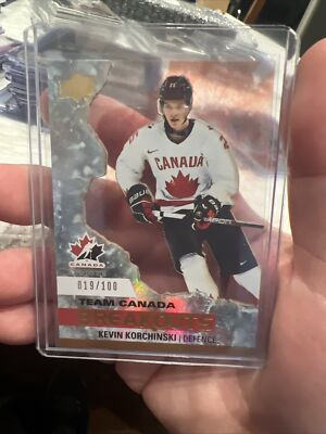 2023 Upper Deck Team Canada Juniors Breakouts # TCB-5 Kevin Korchinski 19/100