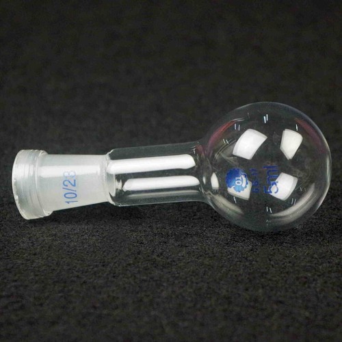5ml/10ml #10 14/23 19/26 Joint Boro Glass Flask Round Bottom Single Neck Lab - Picture 15 of 42