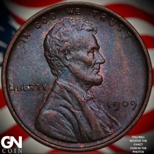 1909 P Lincoln Cent Wheat Penny A7282