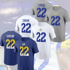 HOT ITEM! Blake Corum #22 Los Angeles Rams 2025 Name & Number For Fans