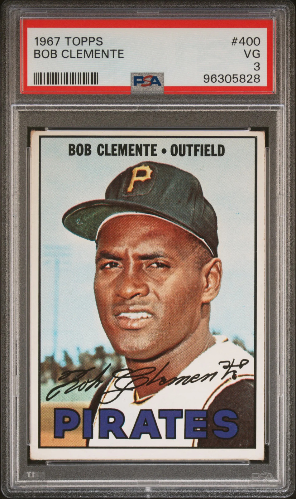 Roberto "Bob" Clemente 1967 Topps #400 PSA3 VG Pirates