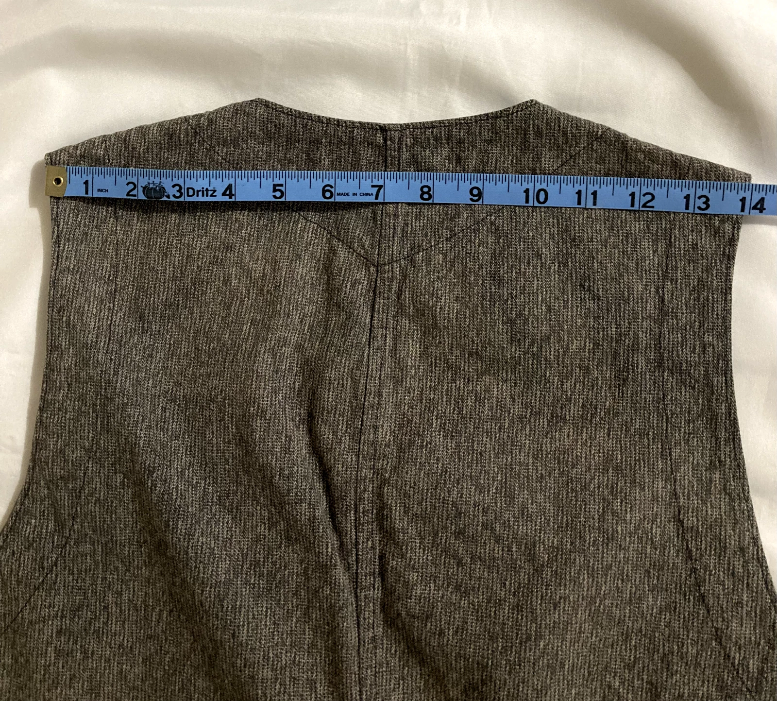 RRL Double RL Ralph Lauren Men's Gray Textured Cotton Vest Size M image 9