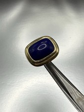David Yurman Waverly Lapis Lazuli Cocktail Ring 18k Yellow Gold &SS Size 7