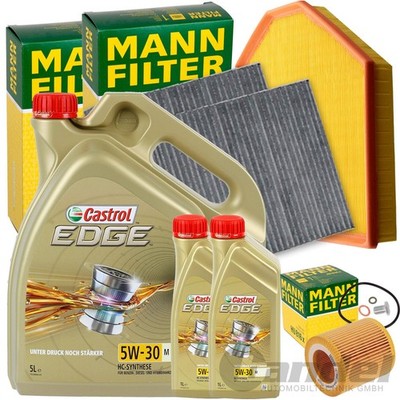 FILTERSET INSPEKTIONSKIT + CASTROL 5W30 passend für BMW X3 F25 18 20 28i