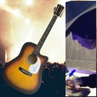 PSA 4 Non Blondes Star LINDA PERRY Signed 41" Acoustic Guitar PROOF COA