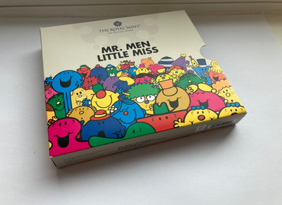 ROYAL MINT COLLECTION BOX/HOLDER OFFICIAL MR. MEN LITTLE MISS 2021 NO COINS