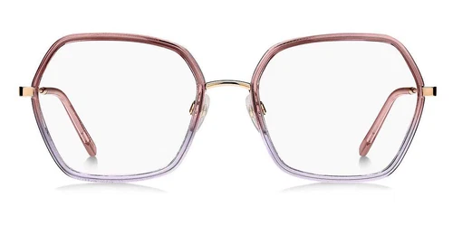 Marc Jacobs MARC 665 Eyeglasses Women Pink Lilac Geometric 54 New 100% Authentic
