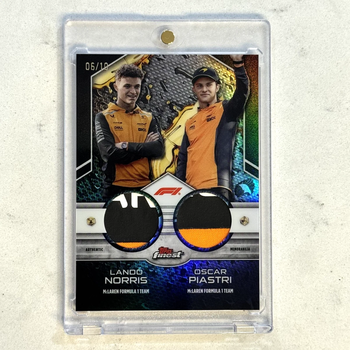 Carte Topps F1 2021 Lando Norris #6 Aqua 122/199 - Gradée SGC 9.5, Comme Neuve