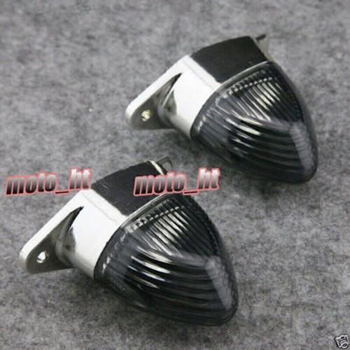 Smoke Rear Turn Signals Light Indicators Lens Fit Kawasaki ZX6R ZX10R 2004-06 - Picture 2 of 6