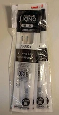 UNI-BALL Signo UMR-82 Refill 0.28mm BLACK ink For UMN-155-28 rollerballpen#4pcs.