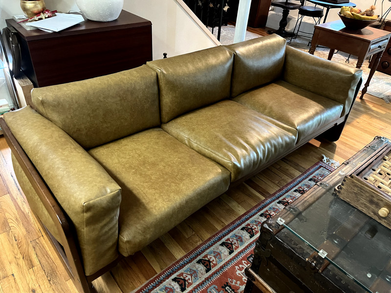 Vintage Stendig Futon/Outstanding Condition/Original Vinyl Cushions/83" Long