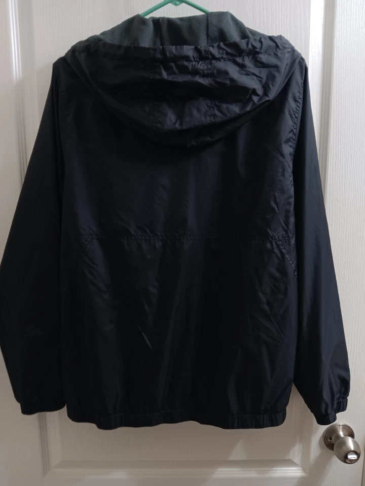 Volcom Jacket Mens Small Black Water Resistant Hooded Lightweight Jacket - Image 2 of 4