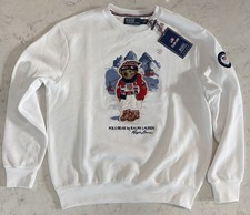 Polo Ralph Lauren Team USA 2026 Olympic Village Bear Sweatshirt Unisex Sz Medium