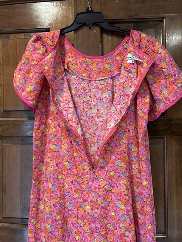 Vintage T&L Muumuu Factory Hawaii Dress Size X XL Hawaiian Floral Pink - Picture 4 of 9
