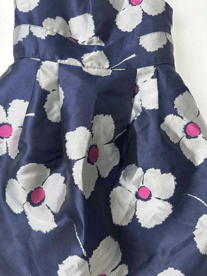 Vestido Janie Jack Niñas Floral Sin Mangas Talla 3 Niño Pequeño Lazo Cottagecore Forrado D7 Foto 2 de 4