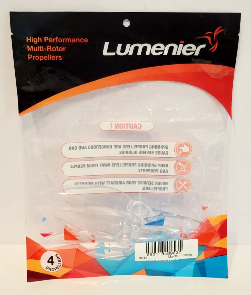 Lumenier 7646 4 Blades Quad Propellers Clear 5x5.3x3 Set Of 4 Blades - Image 4 of 4