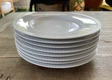Eight Crate & Barrel Staccato made in Japan 9 3/8” Salad Plates Free Shipping