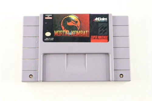Super Nintendo Mortal Kombat Authentic SNES Tested