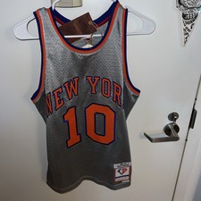 NEW NY Knicks Frazier Silver Mitchell & Ness 1969-70 Swingman Jersey Size Small