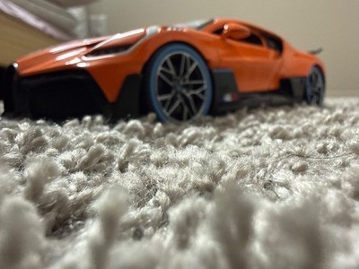 Orange Bugatti Divo toy car