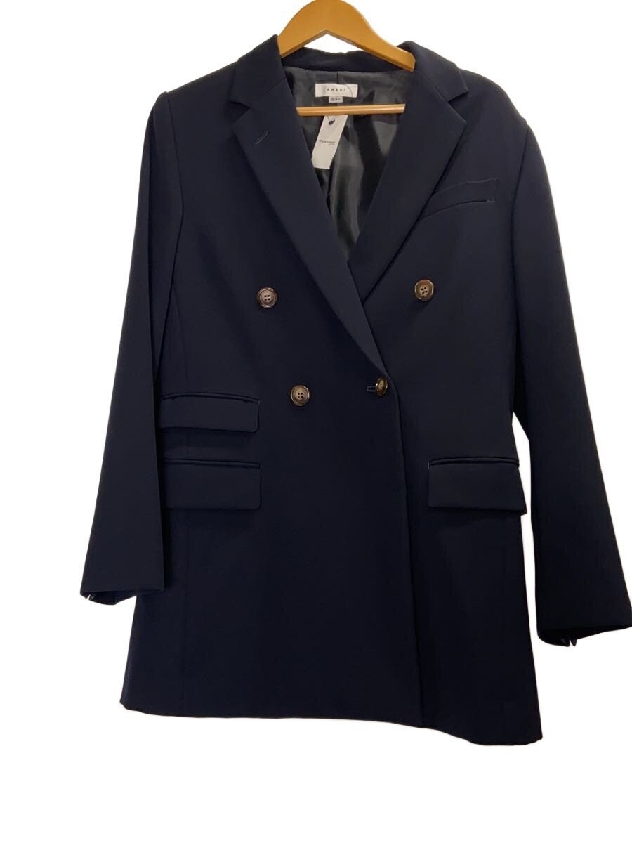 AMERI◆Tailored jacket/S/Polyester/NVY/Plain/01210… - image 1